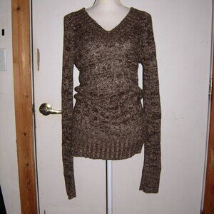 Love Lola Brown V-Neck Sweater XL